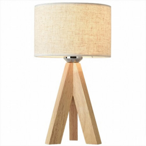 Modern Log Bedside Table Lamp Nordic Solid Wood Art Table Lamp