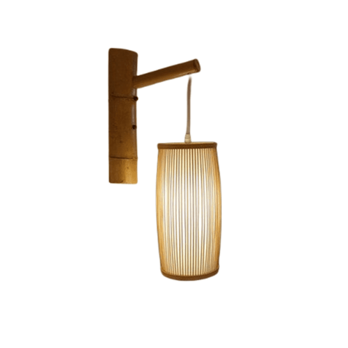 Chinese Style Bamboo Wall Lamp Bedroom Log Led Lamp Hotel Wall Sconce Lamp