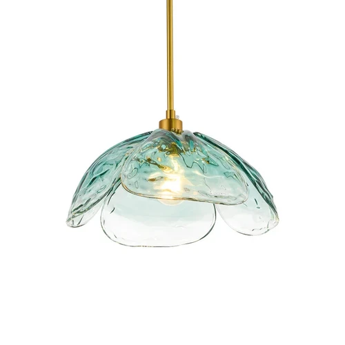 Vintage Glass Chandelier Nordic Creative Warm Four-Leaf Clover Pendant Lamps