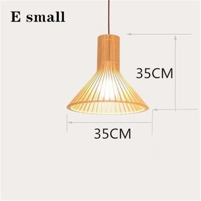 This picture shows a Zepboo modern netherlands wood pendant lights in size 35cm.