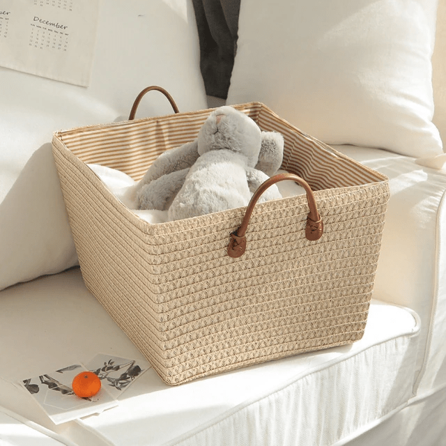 Nordic Sundries Storage Boxes Clothes Laundry Basket Woven Toys Storage Basket