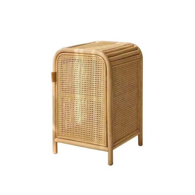 Rattan Living Room Cabinet Simple Bedside Cabinets Homestay Storage Nightstand