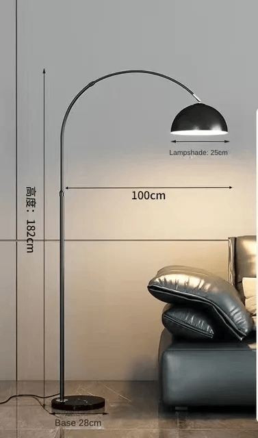 Modern Simple Style Iron Design Bedroom Floor Lamp Bedside Fishing Floor Lamp