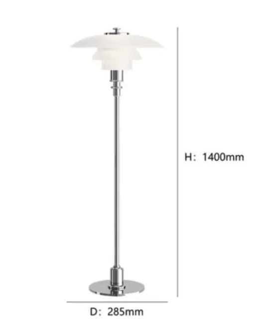 Post Modern Bedside Floor Lamp Glass Floor Lamp Minimalist LED Standing Light