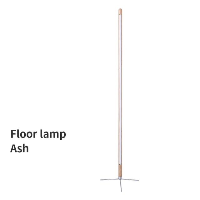 LED Wooden Standing Floor Lamp Modern Solid Wood 360° Adjustable Lamps