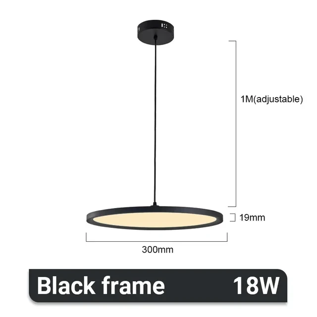 Nordic Simple Aluminum Pendant Light Round Ceiling Lamp Single Head Led Lamp
