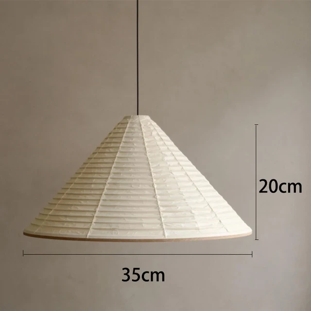 Wabi-sabi Pendant Lights Rice Paper Dining Room Lamp Creative Round Triangle Atmosphere Lamp