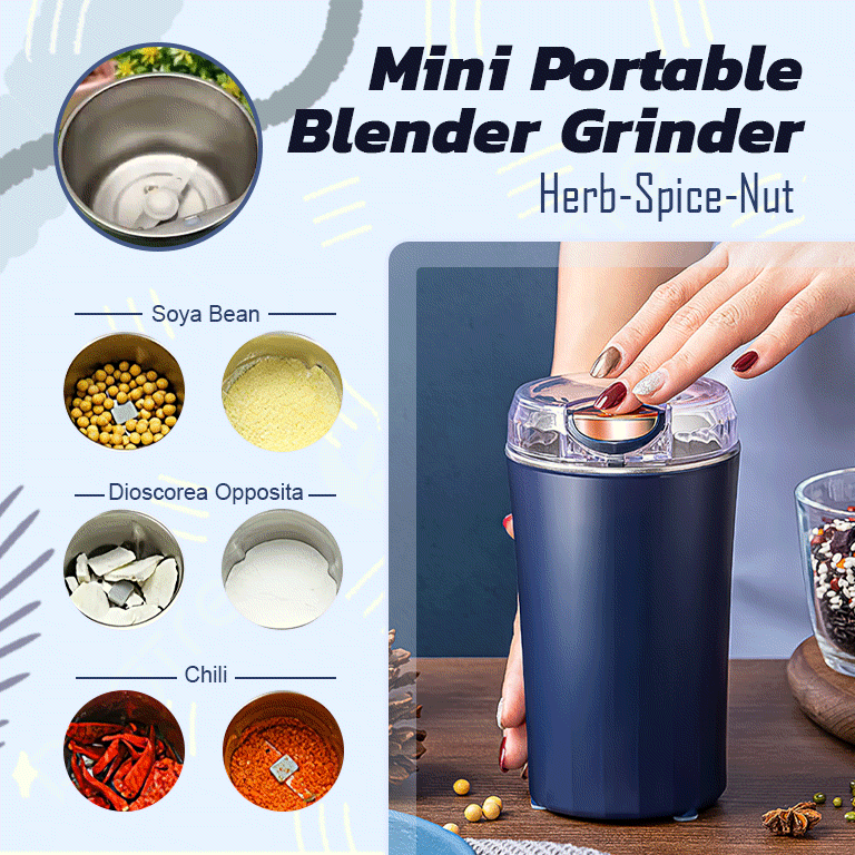 Mini Portable Herb Spice Nut Blender Grinder - Dazzo Shop