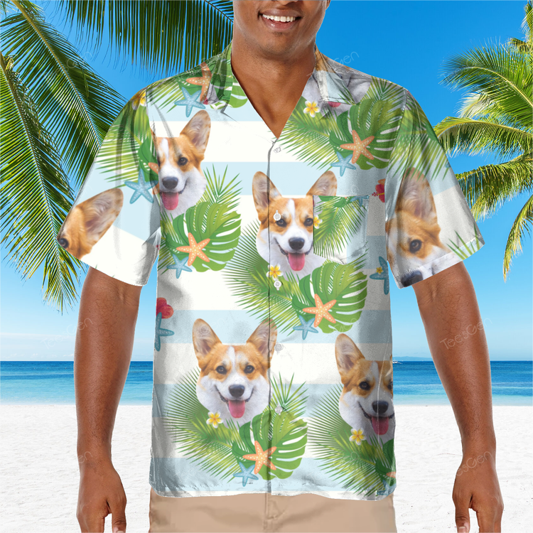 custom dog hawaiian shirt