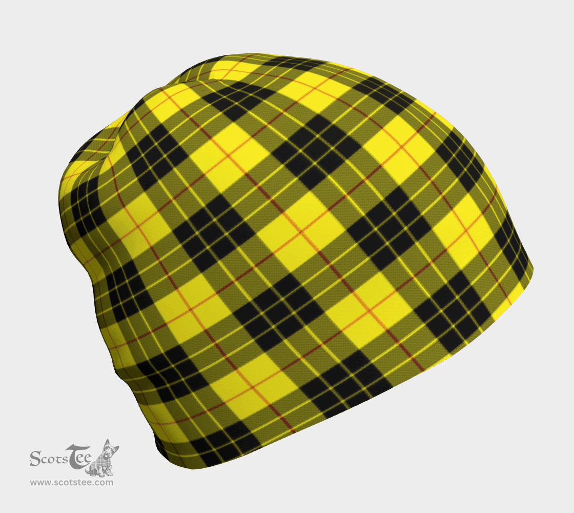 Scottish MacLeod of Lewis Modern Clan Tartan Beanie - Classic Scottish Plaid Tartan Plaid