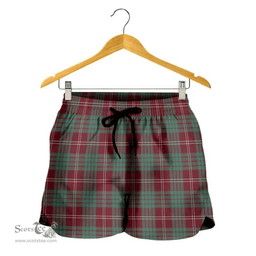 Scottish Crawford Modern Clan Tartan Short Women's - Classic Scottish Plaid Tartan Plaid
