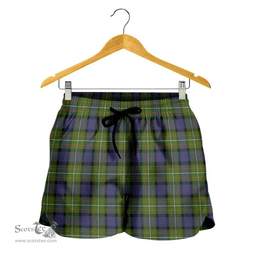 Scottish Fergusson Modern Clan Tartan Short Women's - Classic Scottish Plaid Tartan Plaid