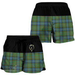 Scottish MacMillan Hunting Ancient Clan Tartan Crest Women Short - Special Version A7 Scottish Plaid Tartan Plaid