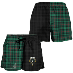 Scottish Ross Hunting Modern Clan Tartan Crest Women Short - The Half Style A7 Scottish Plaid Tartan Plaid