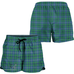 Scottish Douglas Ancient Clan Tartan Short Women's - Classic Scottish Plaid Tartan Plaid