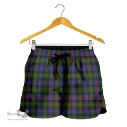 Scottish Murray of Atholl Modern Clan Tartan Short Women's - Classic Scottish Plaid Tartan Plaid