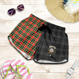 Scottish MacLachlan Hunting Modern Clan Tartan Crest Women Short - The Half Style A7 Scottish Plaid Tartan Plaid