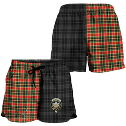 Scottish MacLachlan Hunting Modern Clan Tartan Crest Women Short - The Half Style A7 Scottish Plaid Tartan Plaid