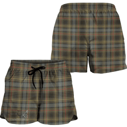 Scottish Stewart Hunting Weathered Clan Tartan Short Women's - Classic Scottish Plaid Tartan Plaid