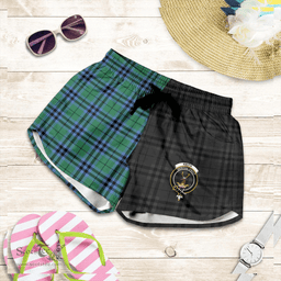 Scottish Keith Ancient Clan Tartan Crest Women Short - The Half Style A7 Scottish Plaid Tartan Plaid