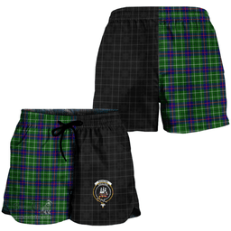Scottish Duncan Modern Clan Tartan Crest Women Short - The Half Style A7 Scottish Plaid Tartan Plaid