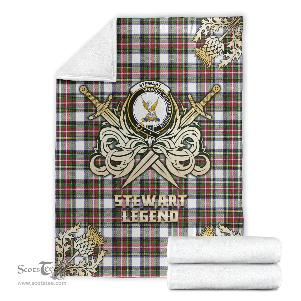 Scottish Premium Blanket Stewart Dress Modern Clan Tartan Blanket - Gold Courage Style Scottish Plaid Tartan Plaid