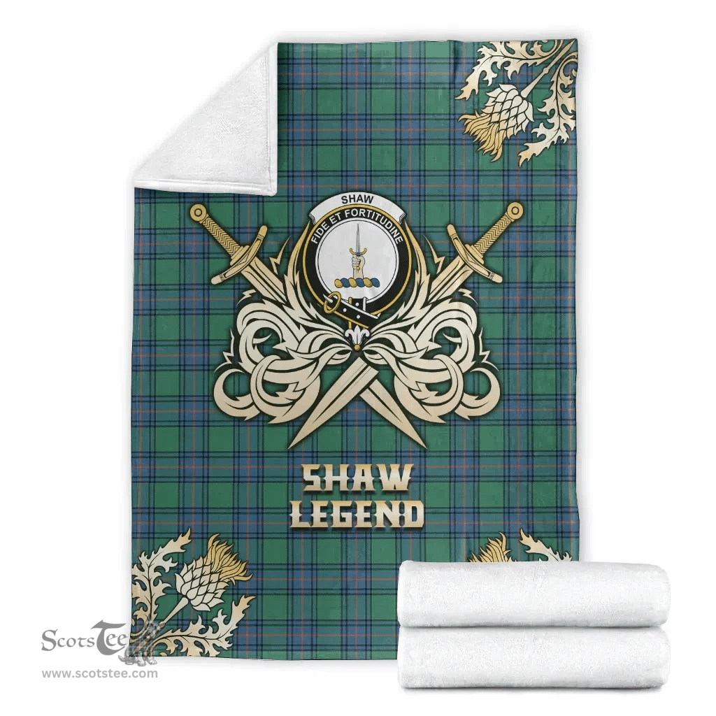 Scottish Premium Blanket Shaw Ancient Clan Tartan Blanket - Gold Courage Style Scottish Plaid Tartan Plaid