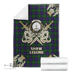 Scottish Premium Blanket Shaw Modern Clan Tartan Blanket - Gold Courage Style Scottish Plaid Tartan Plaid