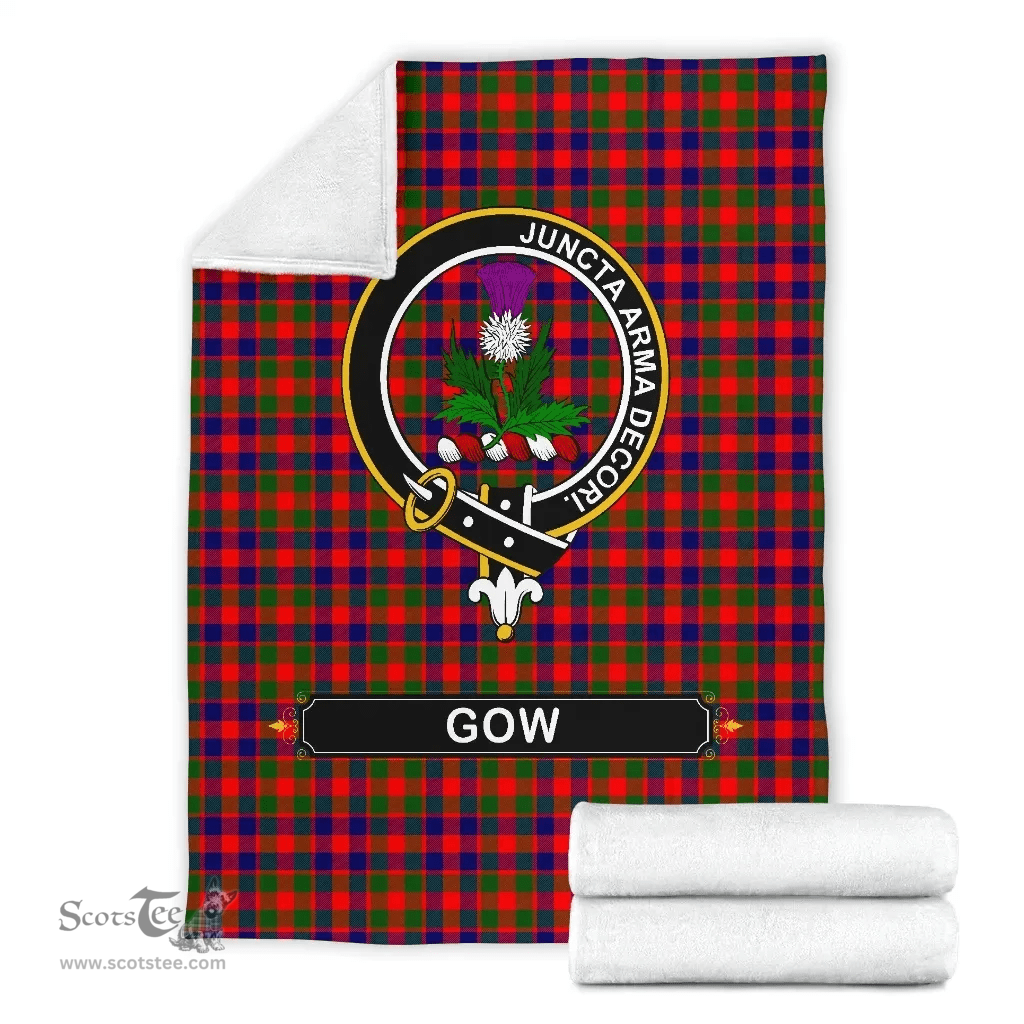 Scottish Gow (of Skeoch) Clan Tartan Blanket - Crest Classic Scottish Plaid Tartan Plaid
