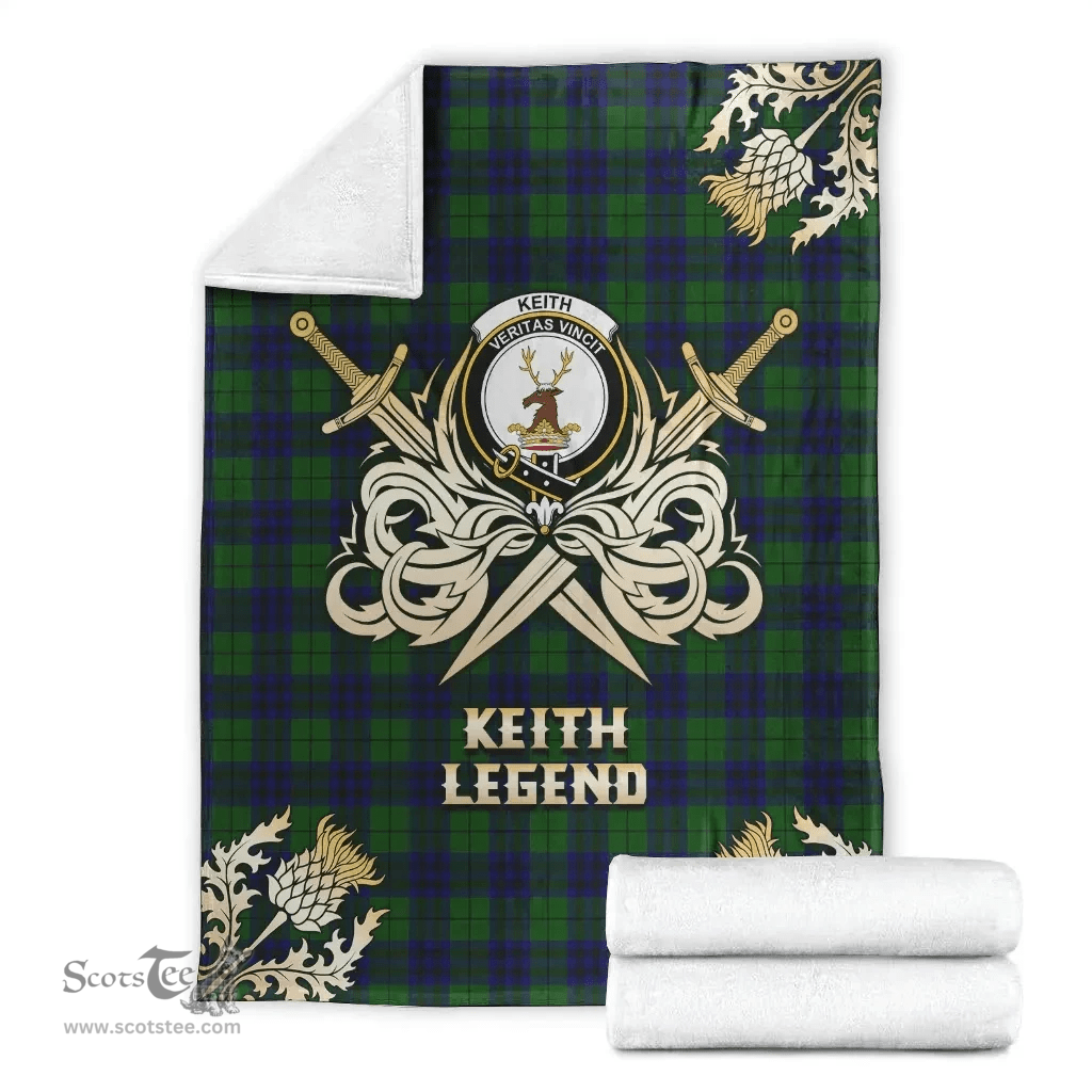 Scottish Premium Blanket Keith Modern Clan Tartan Blanket - Gold Courage Style Scottish Plaid Tartan Plaid