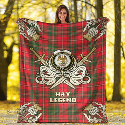 Scottish Premium Blanket Hay Modern Clan Tartan Blanket - Gold Courage Style Scottish Plaid Tartan Plaid