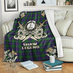 Scottish Premium Blanket Shaw Modern Clan Tartan Blanket - Gold Courage Style Scottish Plaid Tartan Plaid