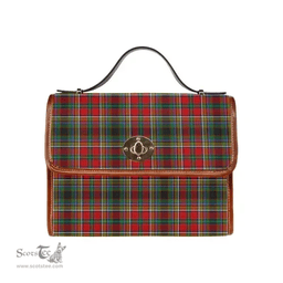 Scottish Canvas Bag Anderson of Arbrake Clan Tartan Waterproof Canvas Bag - Classic Scottish Plaid Tartan Plaid