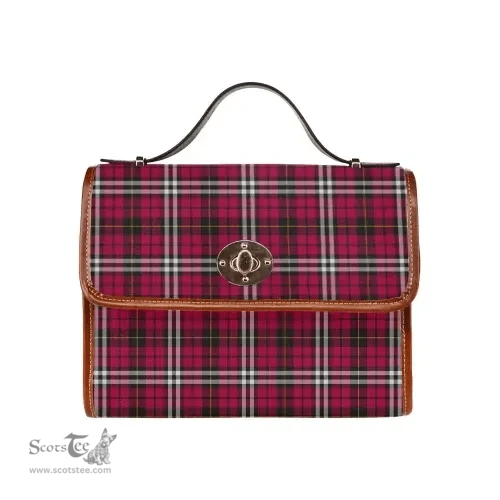Scottish Canvas Bag Little Clan Tartan Waterproof Canvas Bag - Classic Scottish Plaid Tartan Plaid