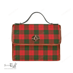 Scottish Canvas Bag Erskine Modern Clan Tartan Waterproof Canvas Bag - Classic Scottish Plaid Tartan Plaid