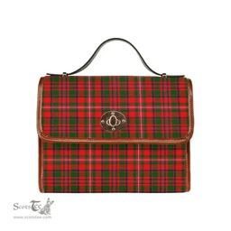 Scottish Canvas Bag MacKinnon Modern Clan Tartan Waterproof Canvas Bag - Classic Scottish Plaid Tartan Plaid