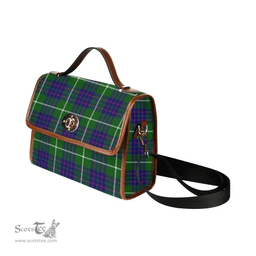 Scottish Canvas Bag MacIntyre Hunting Modern Clan Tartan Waterproof Canvas Bag - Classic Scottish Plaid Tartan Plaid