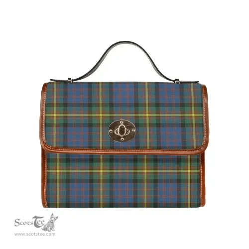 Scottish Canvas Bag MacSporran Ancient Clan Tartan Waterproof Canvas Bag - Classic Scottish Plaid Tartan Plaid
