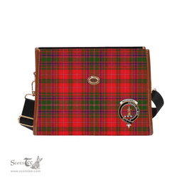Scottish Canvas Bag MacDowall (of Garthland) Clan Clan Tartan Waterproof Canvas Bag - Crest Classic Scottish Plaid Tartan Plaid