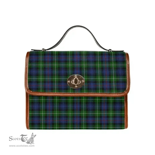 Scottish Canvas Bag MacKenzie Modern Clan Tartan Waterproof Canvas Bag - Classic Scottish Plaid Tartan Plaid