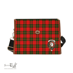 Scottish Canvas Bag Dunbar Clan Clan Tartan Waterproof Canvas Bag - Crest Classic Scottish Plaid Tartan Plaid