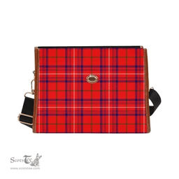 Scottish Canvas Bag Rose Modern Clan Tartan Waterproof Canvas Bag - Classic Scottish Plaid Tartan Plaid