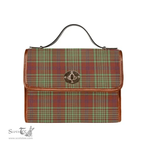 Scottish Canvas Bag MacGillivray Hunting Ancient Clan Tartan Waterproof Canvas Bag - Classic Scottish Plaid Tartan Plaid