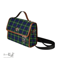 Scottish Canvas Bag Bannerman Clan Clan Tartan Waterproof Canvas Bag - Crest Classic Scottish Plaid Tartan Plaid