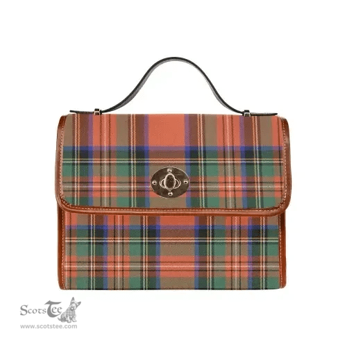 Scottish Canvas Bag Stewart Royal Ancient Clan Tartan Waterproof Canvas Bag - Classic Scottish Plaid Tartan Plaid