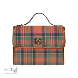 Scottish Canvas Bag Stewart Royal Ancient Clan Tartan Waterproof Canvas Bag - Classic Scottish Plaid Tartan Plaid