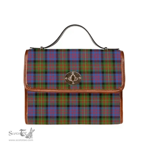 Scottish Canvas Bag Carnegie Ancient Clan Tartan Waterproof Canvas Bag - Classic Scottish Plaid Tartan Plaid