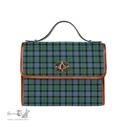 Scottish Canvas Bag Malcolm Ancient Clan Tartan Waterproof Canvas Bag - Classic Scottish Plaid Tartan Plaid