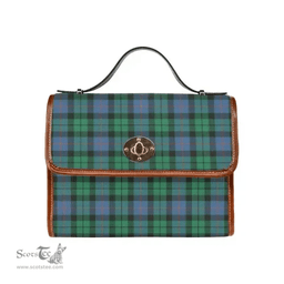 Scottish Canvas Bag Morrison Ancient Clan Tartan Waterproof Canvas Bag - Classic Scottish Plaid Tartan Plaid