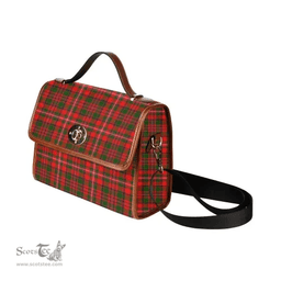 Scottish Canvas Bag MacKinnon Modern Clan Tartan Waterproof Canvas Bag - Classic Scottish Plaid Tartan Plaid